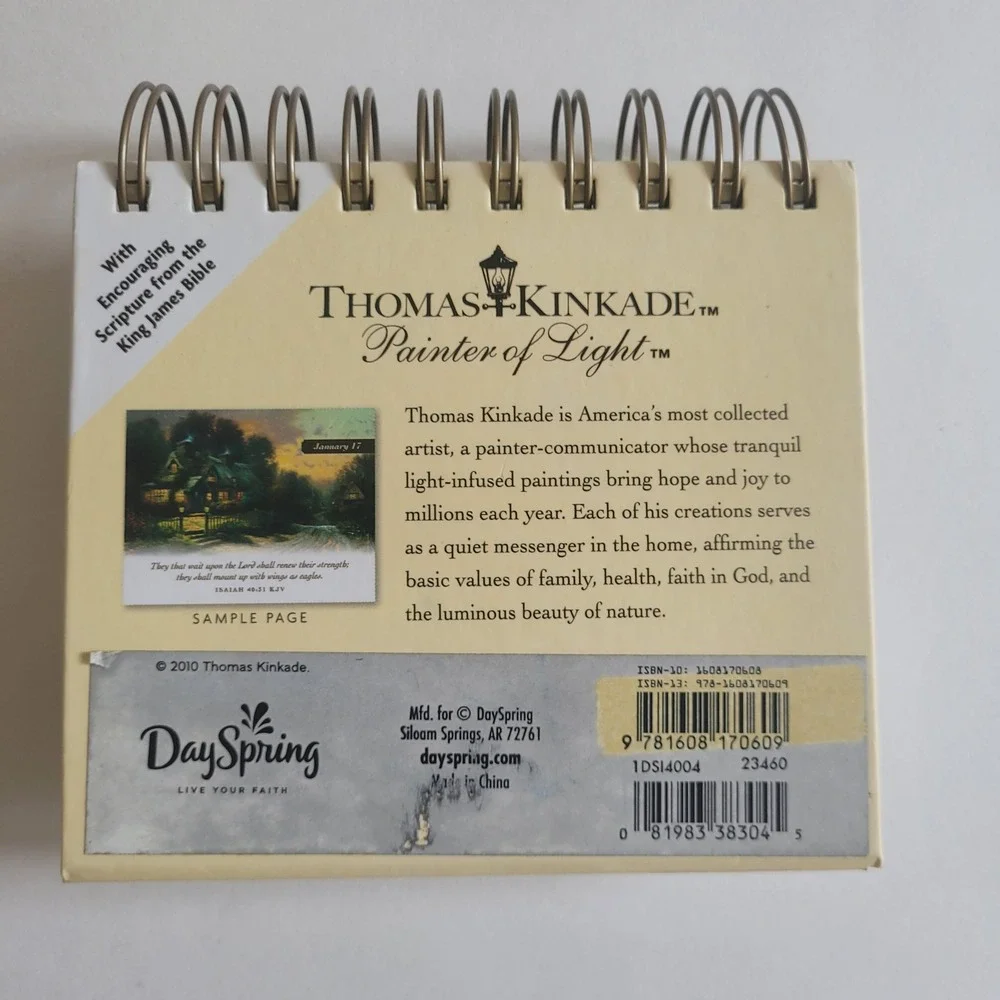Thomas Kinkade Painter of Light‎ Perpetual Calendar DaySpring